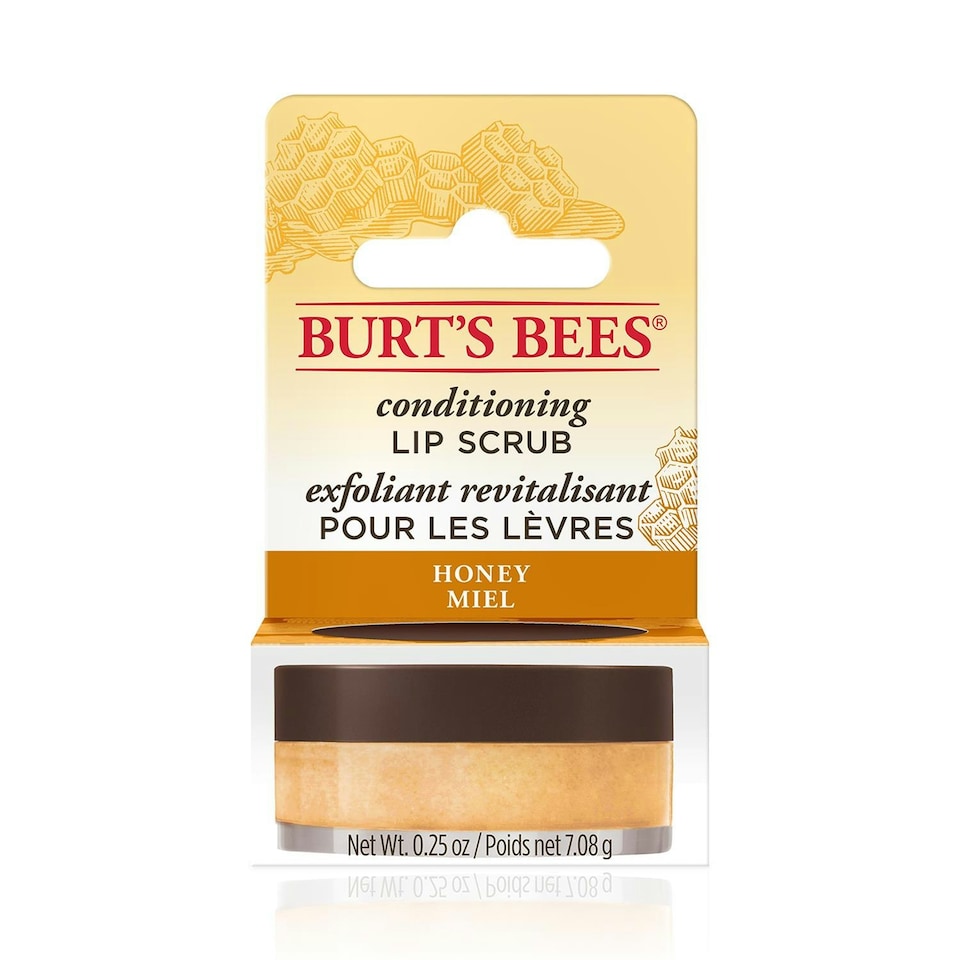 image 1 of Burts Bees 100 Percentage Natural Conditioning Lip Scrub with Exfoliating Honey Crystals