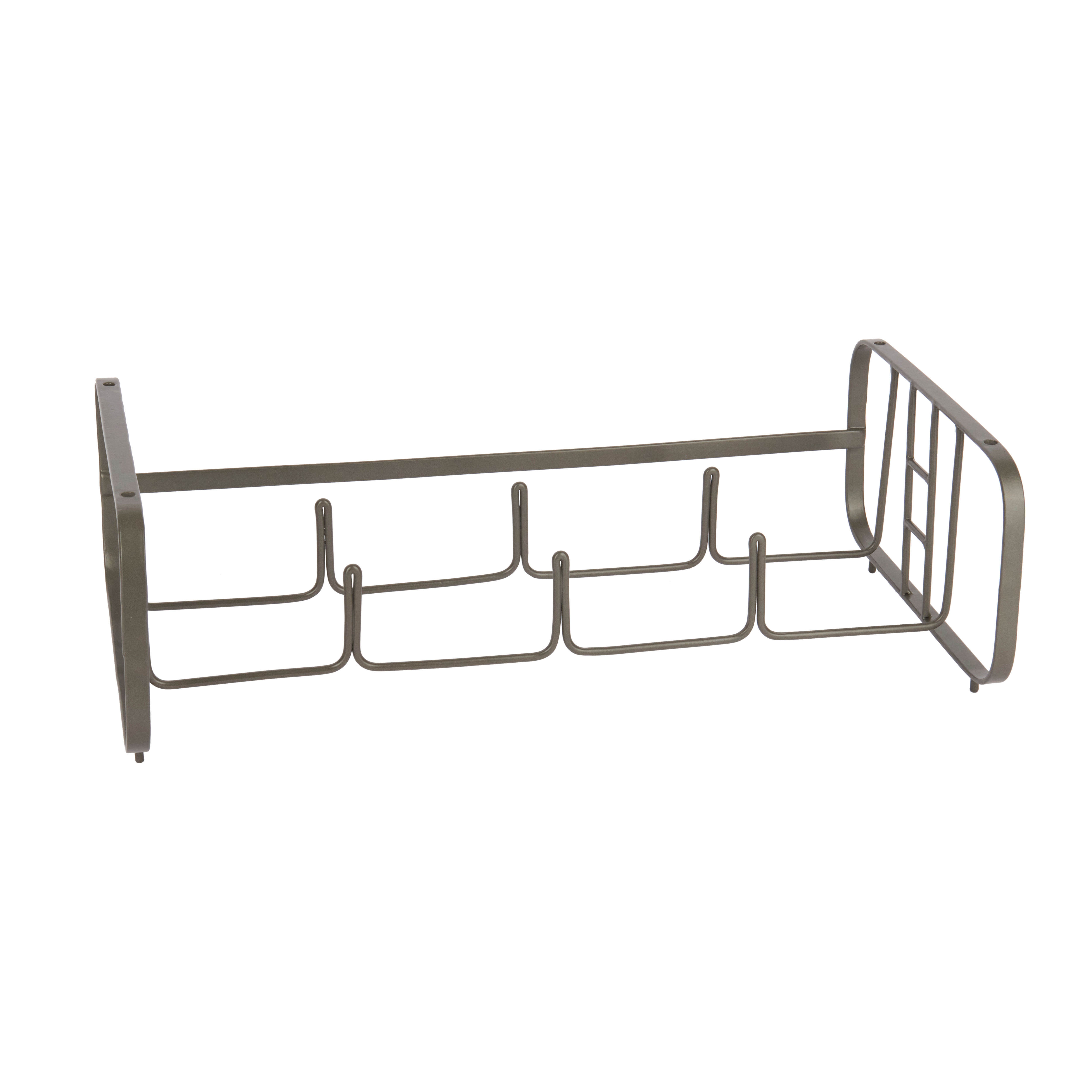 Living Nostalgia Stackable Bottle Rack, Iron Wire in Grey