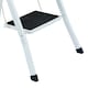 image 3 of Oypla Foldable 3 Step Ladder Stepladder Non Slip Tread Safety Steel White
