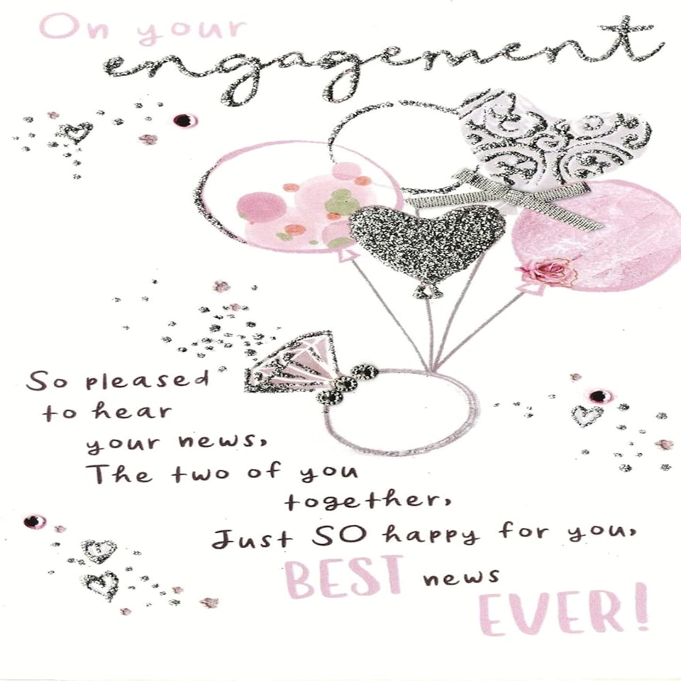 image 1 of Best News Ever! Engagement Congratulations Card