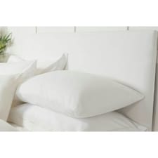 Belledorm Faux Suede Plain Headboard Cover - White - 70cm x 150cm