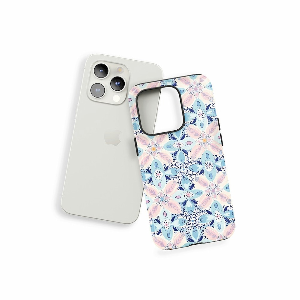 image 1 of Boho Mosaic Phone Case | Blue | Galaxy S24
Tough | Galaxy S24
Tough