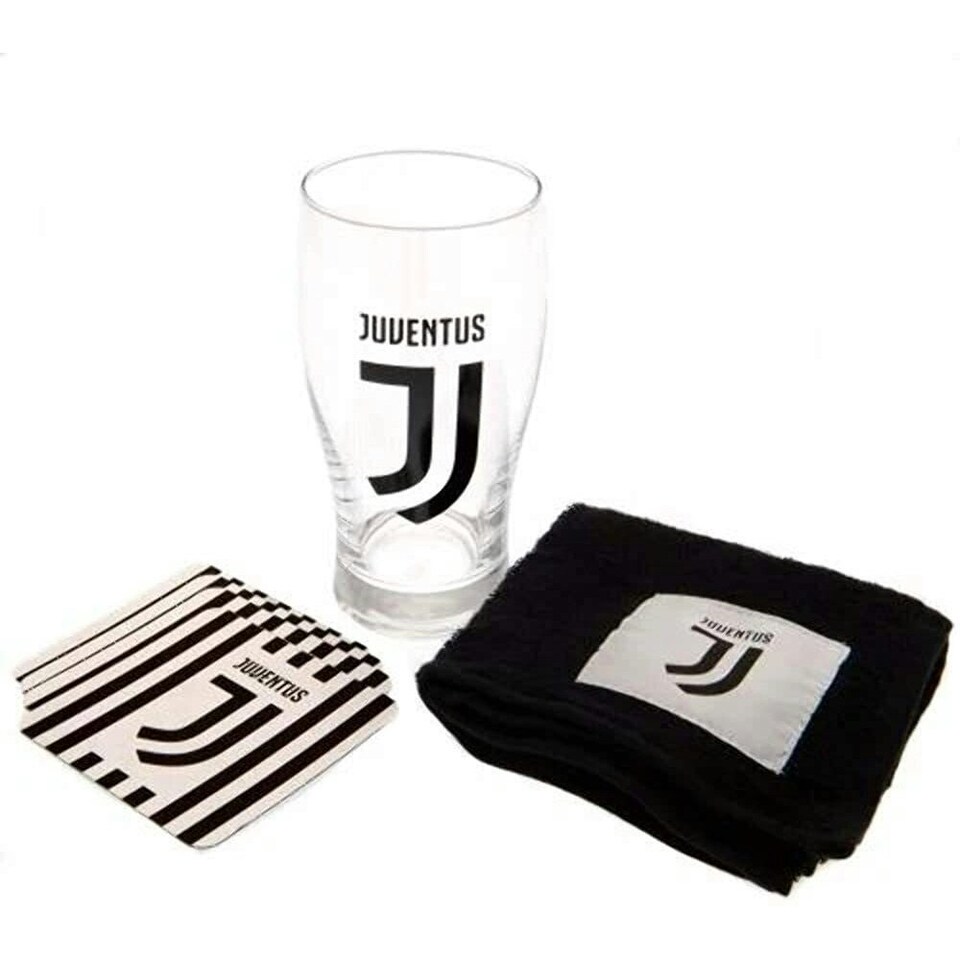 image 1 of Juventus FC Crest Bar Set - Clear/Black/White - One Size