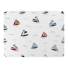 Red & Blue Sailboats (Blanket)