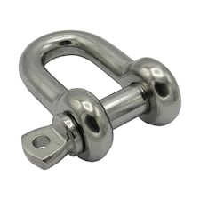 Stainless Steel D Shackle with Screw Pin 6 Ton 25MM x 28MM (Dee Locking)