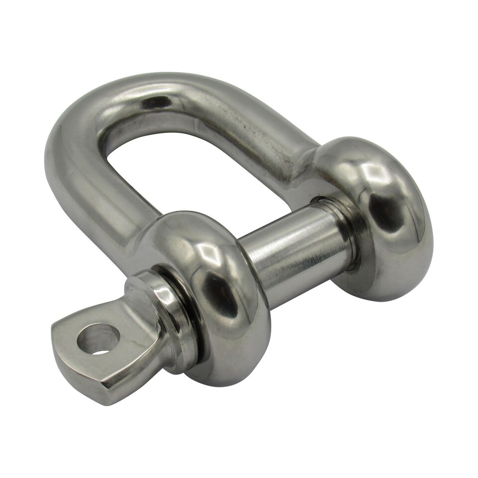 Stainless Steel D Shackle with Screw Pin 6 Ton 25MM x 28MM (Dee Locking)
