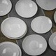 image 6 of White Opal Glass Dinner Set Plates Soup Bowls Dinnerware | White | Venice Boat - 24 Pcs | 24