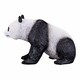 image 2 of MOJO Wildlife & Woodland Giant Panda Toy Figure, Black/White (387171)