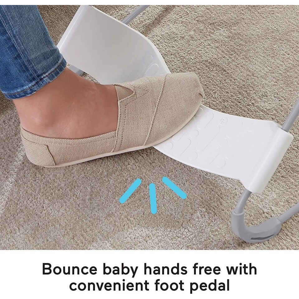 image 1 of Fisher Price See And Soothe Deluxe Bouncer Hearthstone Soothing Baby Seat