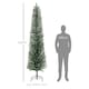 image 7 of HOMCOM 7 Foot Artificial  Pencil Christmas Tree with  Branches, Green