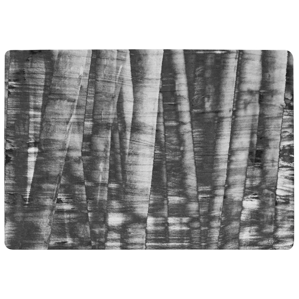 image 1 of Black and white bamboo (Rug) Grey | Small: 60x110cm