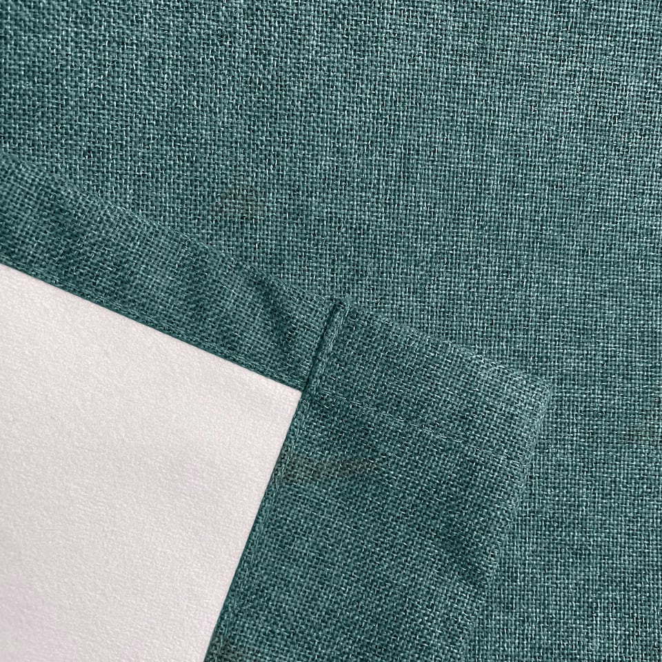 image 1 of Austin Teal Blackout Curtains 66 x 90 inch (168 x 229 cm) 100% Blackout Eyelet Thermal Noise Reducing Curtains for Bedroom and Living Room
