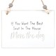 image 3 of Something Different Move The Dog Hanging Sign - White/Black - One Size