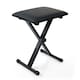 image 1 of PIANO STOOL KEYBOARD BENCH BLACK PADDED SEAT CUSHION CHAIR ADJUSTABLE HEIGHT