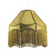 image 2 of Traditional Victorian Empire 40cm Shade in Olive Green with Tassels Green