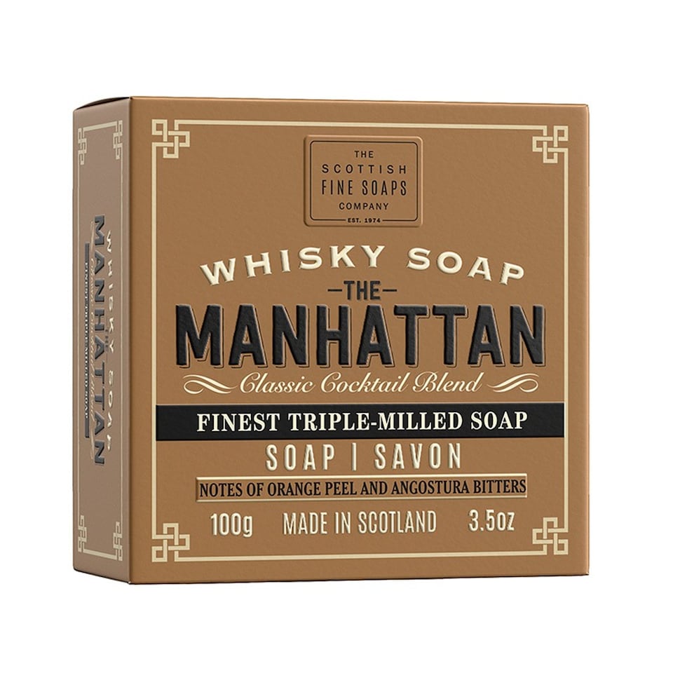 Scottish Fine Soaps Soap In A Carton Whisky Manhattan 100g