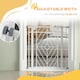 image 8 of Pressure Fit Safety Gate w/ Auto Closing Door, Double Locking, Openings 74-80cm