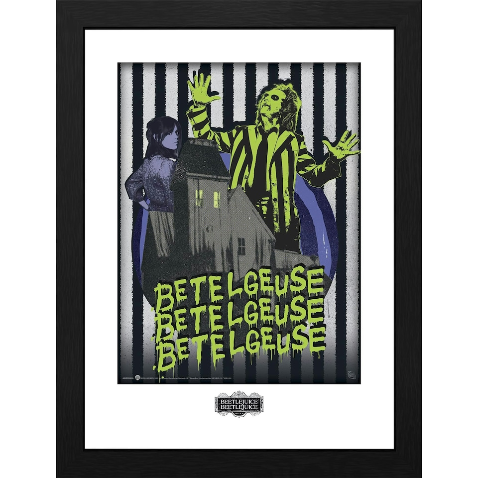 image 1 of Beetlejuice Beetlejuice 30 x 40cm Framed Collector Print