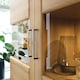 image 5 of Cortina Tall Wide 2 Door glazed Display Cabinet in Grandson Oak