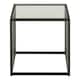 image 2 of Strington Side Table in Black with Glass Top