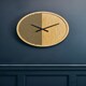 image 3 of Interiors by Premier Easily Maintained Large Wooden Wall Clock, Large Wood Dial Clock In Kitchen, Contemporary Large Wall Clock