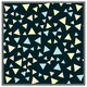 image 3 of Yellow & blue triangles (Picutre Frame) Brown | XS