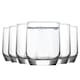 image 1 of LAV Diamond Water Glasses - 215ml - Clear - Pack of 6 | Clear | Clear