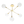 Brass, BHS Hennock 5 Light Flush Ceiling Light, Brass Yellow | Brass