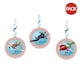 image 1 of Disney Planes Swirl Hanging Decoration (Pack of 3) - Red/White/Blue - One Size