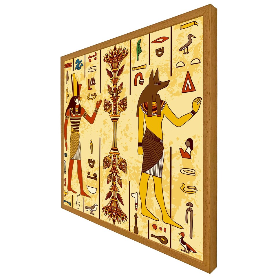 image 1 of Egyptian drawings (Picture Frame) White | L