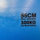 image 6 of Swiss Exercise Ball Anti Burst 300kg for Yoga, Fitness Pilates Core Workouts 55cm Blue