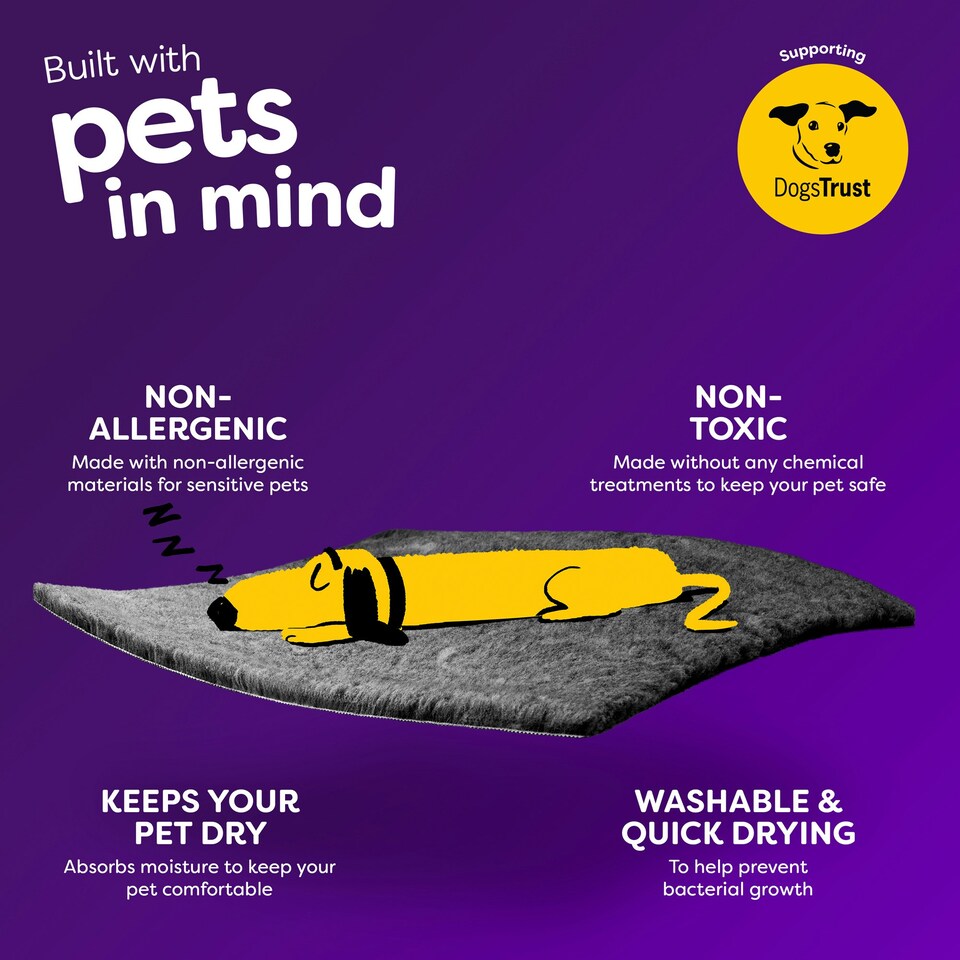 image 1 of Paws for Slumber Vet Mat | Black | S