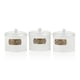 image 1 of White Coffee, Tea, And Sugar Canister Set - 17 cm (H) x 13 cm (Dia)