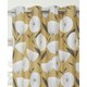 image 1 of Iona Printed Lined Eyelet Curtains 228cm x 228cm Ochre
