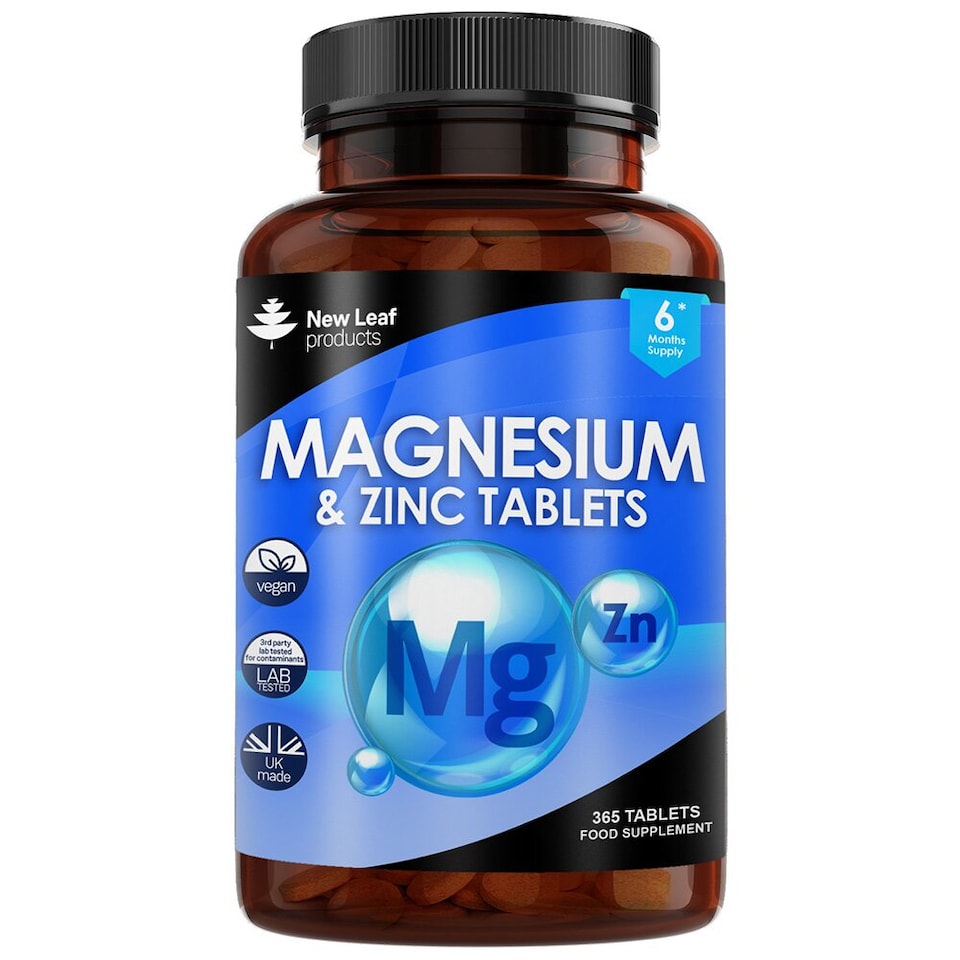 image 1 of Magnesium Supplements + Zinc 365 Tablets – Bones