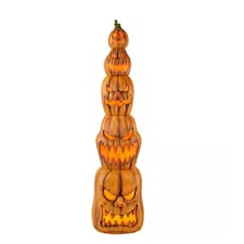 Home Accents Holiday 8.5ft Giant-Sized Halloween Jack-O-Lanterns Pumpkin Stack with LEDs