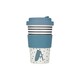 image 1 of KitchenCraft 410ml Bamboo A to Z Letter "A" Reuseable Mug Multi