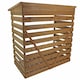 image 5 of Wooden Log Store Wood Firewood Outdoor Garden Storage Logs Shed