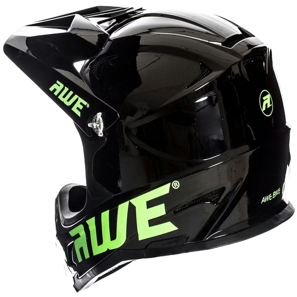 image 1 of AWEBlast BMX/Downhill/Full Face/Enduro Bike Helmet Black Medium 56-58cm Black | M