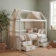 image 3 of Lottie Bo Peep House Day Bed with Storage Drawers in White