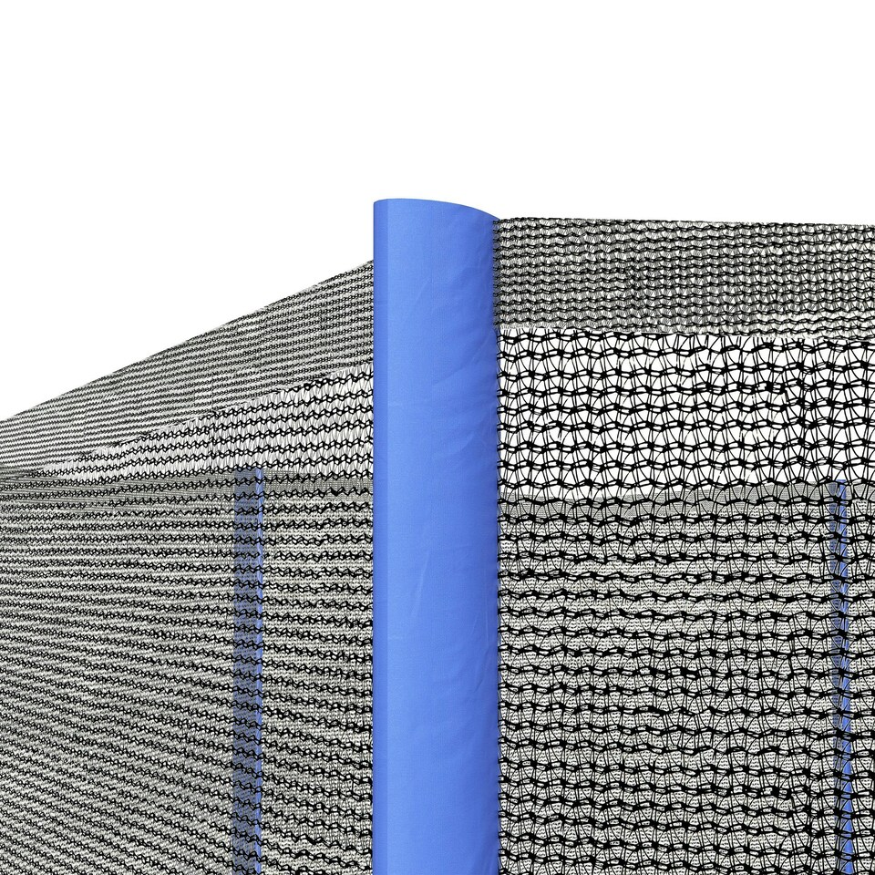 image 1 of SPORTNOW 10ft Trampoline Net Replacement Safety Net with Zipped Door, Blue