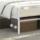 image 5 of Yaheetech Romantic 4ft6 Double Metal-Framed Bed with High Headboard White