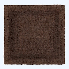 Homescapes Luxury Reversible Cotton Shower Mat - Chocolate | Brown | Chocolate
