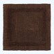 image 1 of Homescapes Luxury Reversible Cotton Shower Mat - Chocolate | Brown | Chocolate