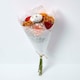 image 7 of Homescapes Artificial Orange Roses and Peonies Bouquet, 67 cm