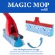 image 7 of Vileda Magic Mop Refill 3 Action Sponge Head Absorbent Foam Non Scratch Cleaning Mop Head Replacement Easy Pack of 2