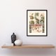 image 2 of Albert Racinet Framed Wall Art Chinese Patterns of Birds and Flowers Home Décor