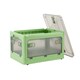 image 2 of Living and Home Transparent Folding Storage Box with Wheels, 60x42x33