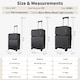 image 8 of Large Suitcase 26’ Inch Hard Shell Checked Luggage - Lightweight, Durable with Built-in Cupholder, TSA Lock, Dual Spinner Wheels
