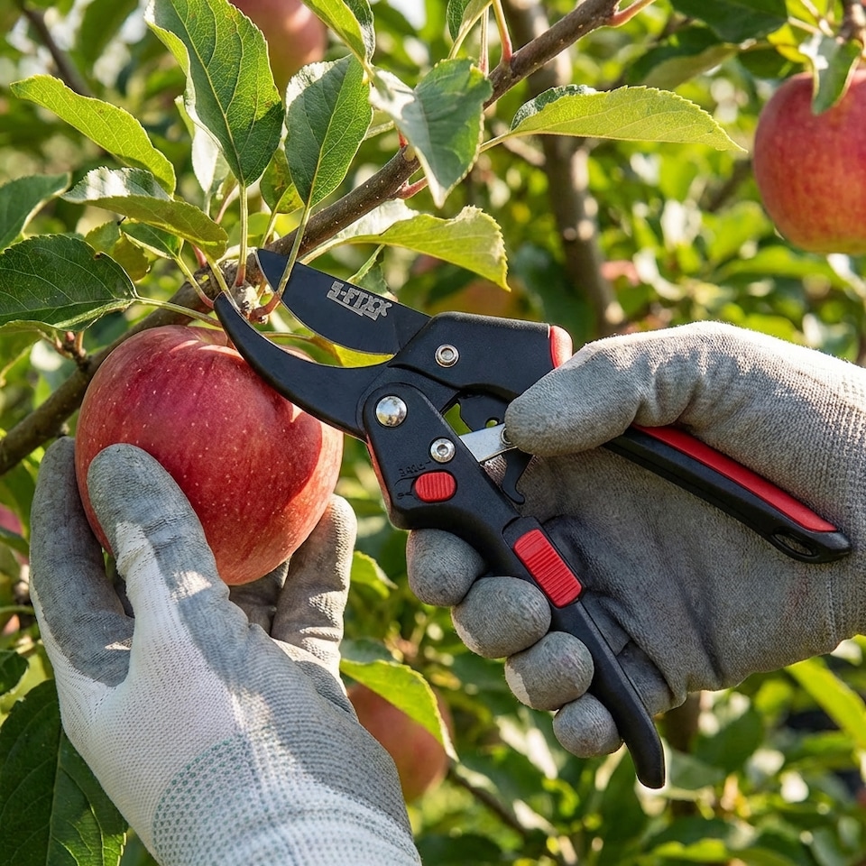 image 1 of S-FIXX Heavy-Duty 2-in-1 Ratchet Secateurs, Bypass Secateurs & Garden Pruning Shears